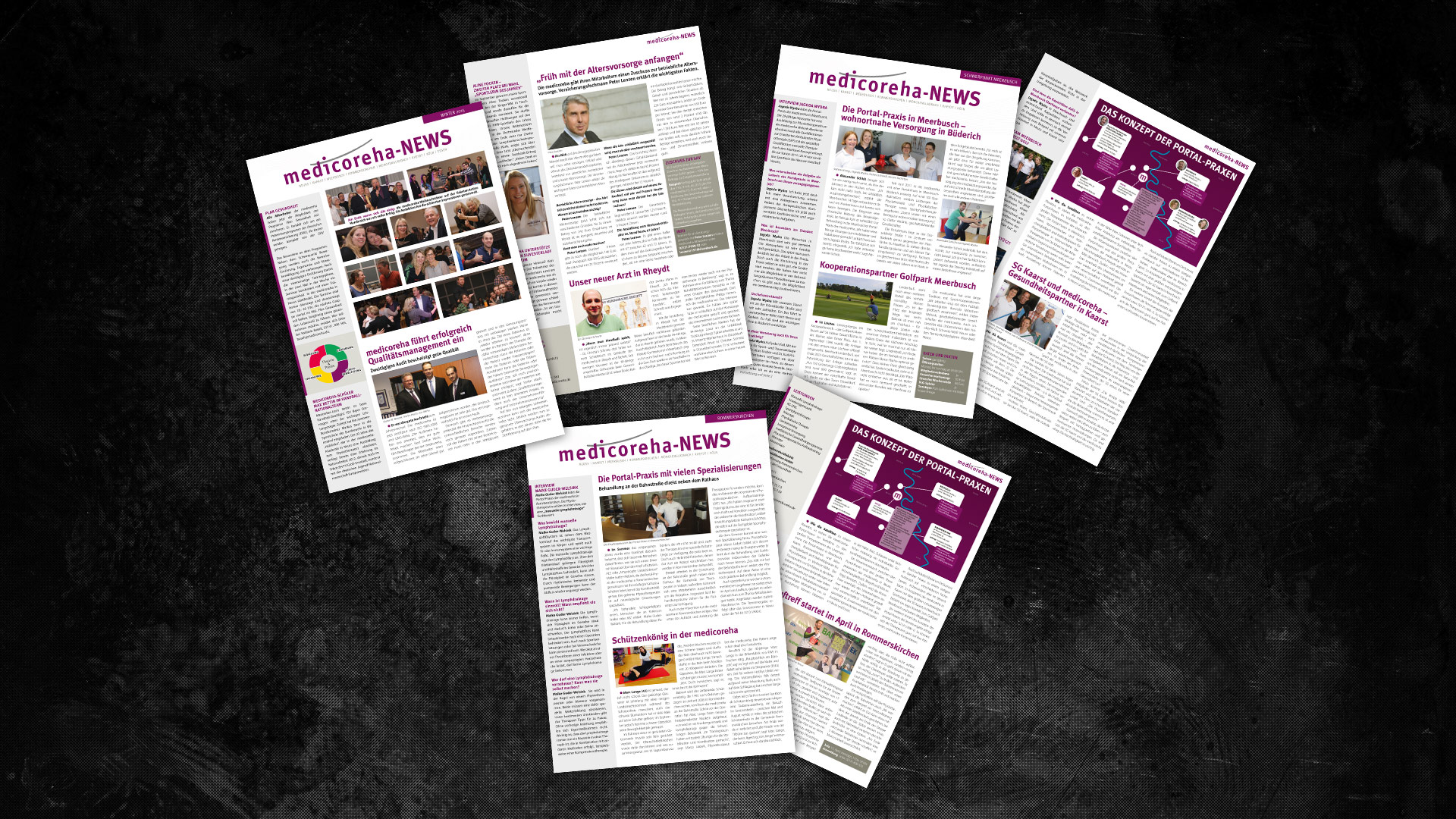 Layout und Satz eines Mitarbeiternewsletters