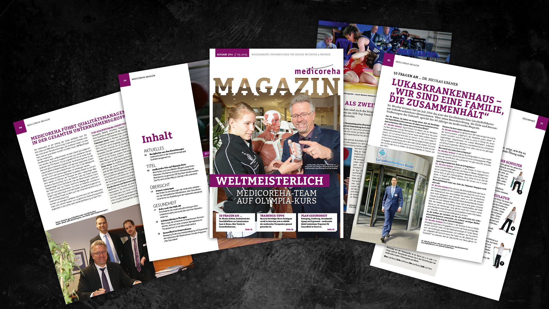 Layout und Satz eines Kundenmagazins