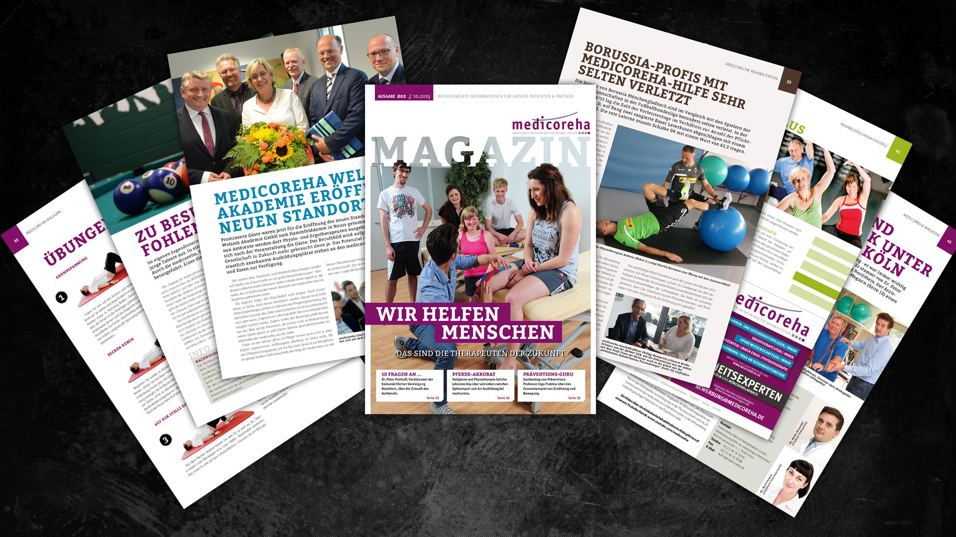 Layout und Satz eines Kundenmagazins