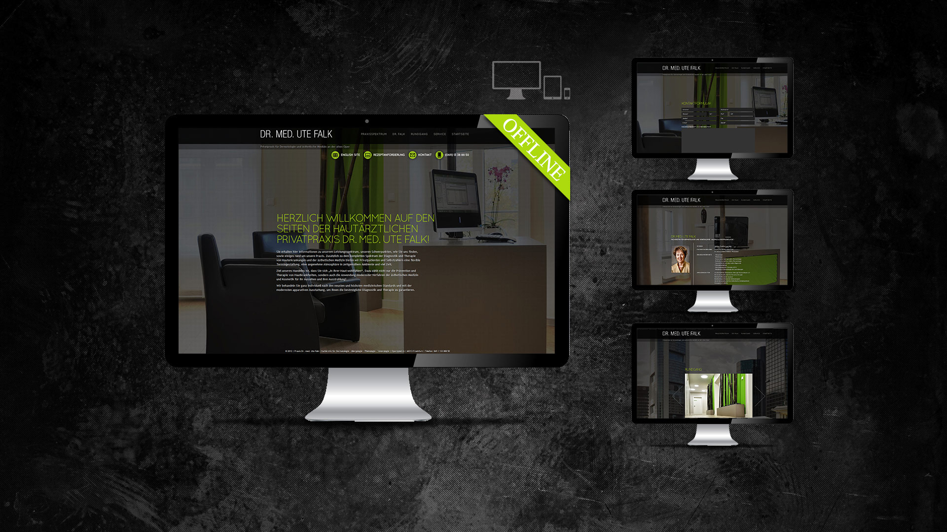 Arztwebseite im responsive Design